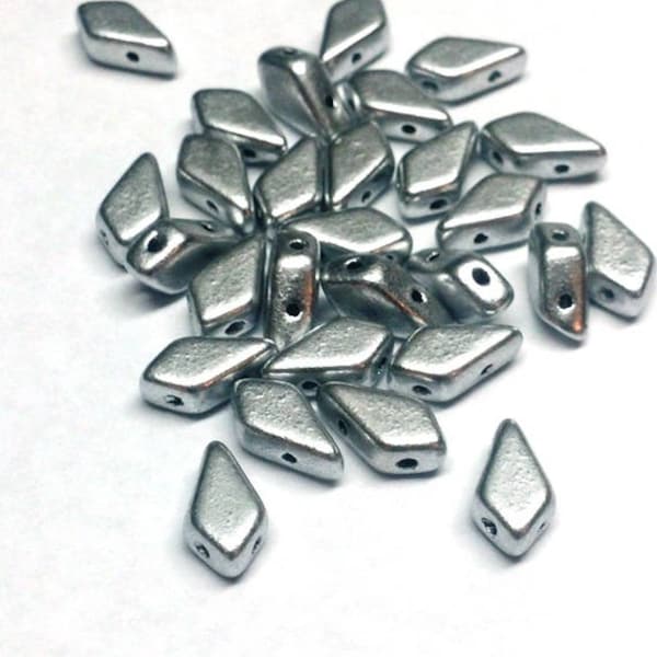 Kite Bead Bronze Aluminum, 2-Hole Czech Glass 9x5m, 00030-01700-30 Beads