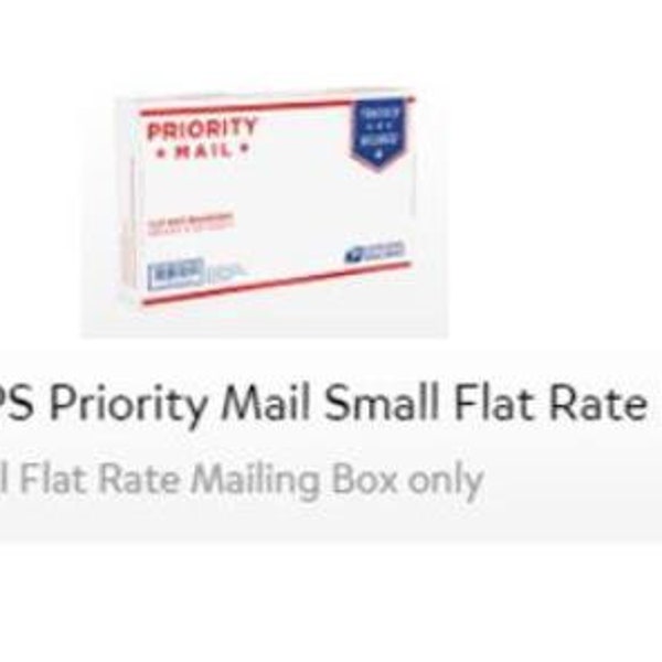 Priority Mail Upgrade, Small Flate Rate Box or Express...See Description for shipping price info