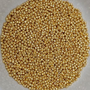 11/0 Galvanized Starlight, PermaFinish Toho Seed Bead, PF557