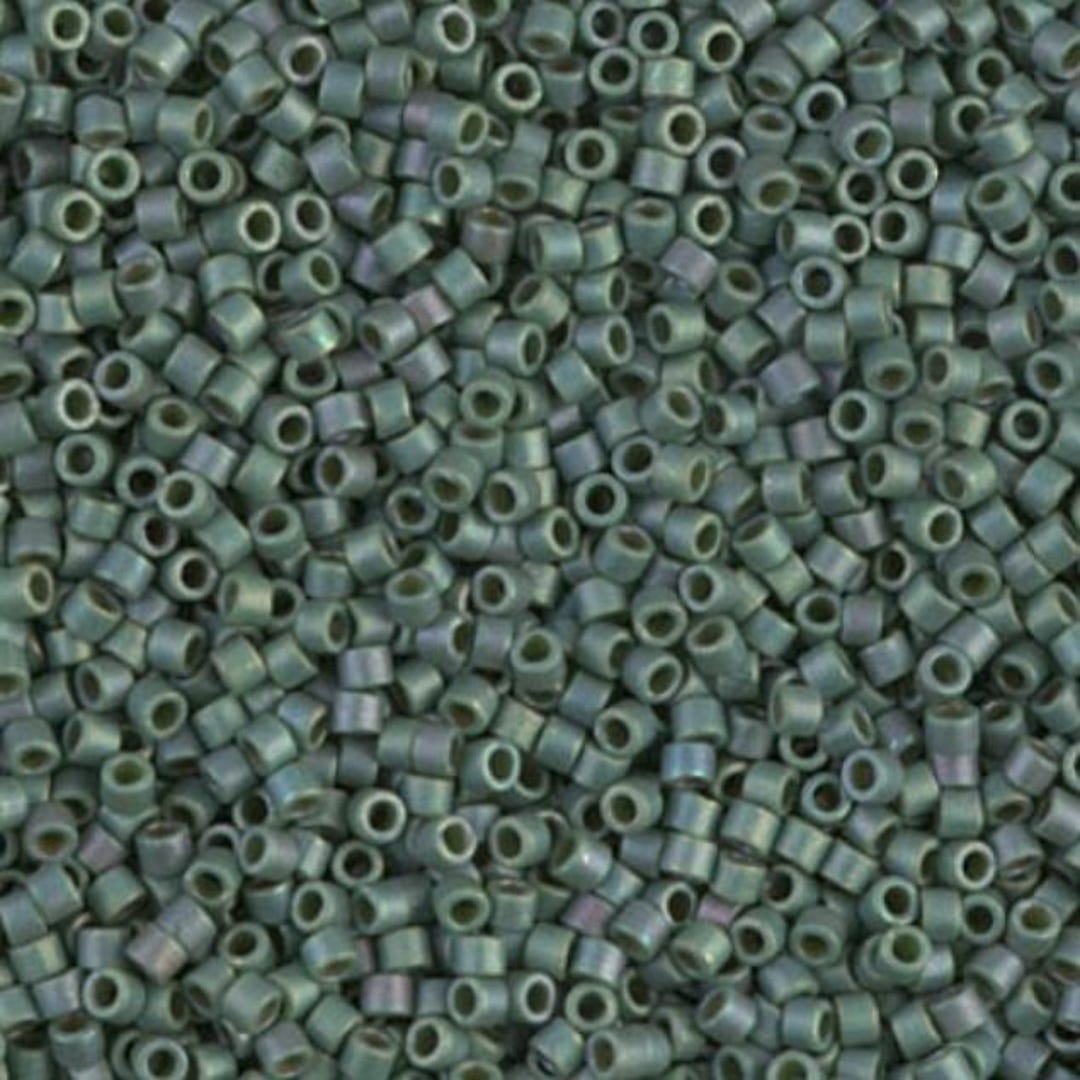 MiyUki DB0373 11/0 Matte Metallic Sage Green Luster Miyuki Delica - Etsy