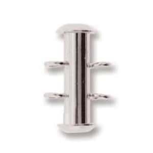 May include: Silver metal connector with four loops for attaching jewelry or other crafts.