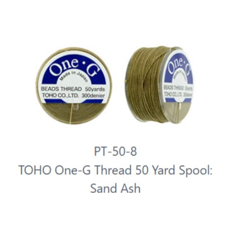 Thread 70 Color Ash One-g Toho Sand Ash Nylon Beading Thread 50, 125 or 250 Yards - Etsy