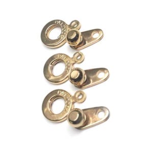 Ball and Socket 8MM Clasp, Gold Plated, qty 2
