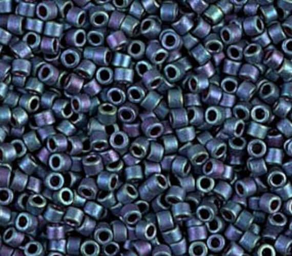 DB1052 11/0 Matte Metallic Blueberry Gold Iris Miyuki Delica - Etsy