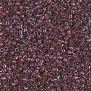 DB0129 11/0 Mulberry Rainbow Gold Luster Miyuki Delica