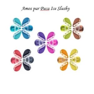 Amos® par Puca Ice Slushy colors, 2 Hole 4x10mm Czech Glass, 30 beads Choose a color