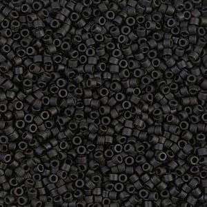 DB0310 11/0 Matte Black Miyuki Delica