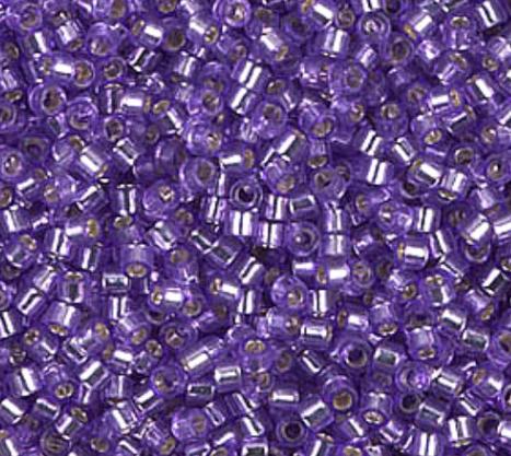 DB1347 11/0 Dyed Silver Lined Purple Miyuki Delica - Etsy
