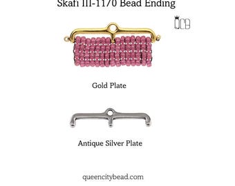 Cymbal Skafi lll 11/0 Bead Ending, 012828, Choose your color and quantity-4 pieces