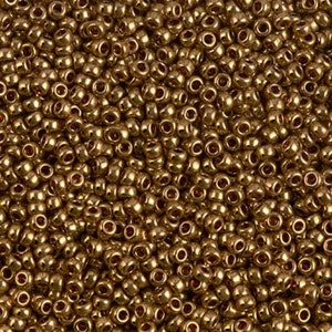 10 grams Miyuki Glass Seed Bead Size 8-457a Metallic Copper Seed Bead