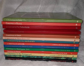 Christmas Collection, Set of 14 Books, complete 1979-1992 World Book Childcraft, history, tradition, family, families, culture, holiday