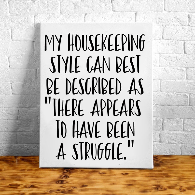 Funny House Sign Messy House Sign Gift For Friend Hand | Etsy