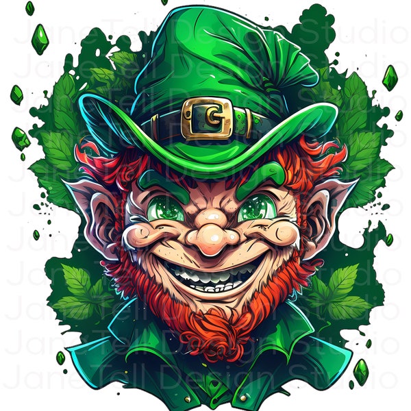 St. Patrick's Day Leprechaun PNG, Angry Leprechaun, St. Paddies Day