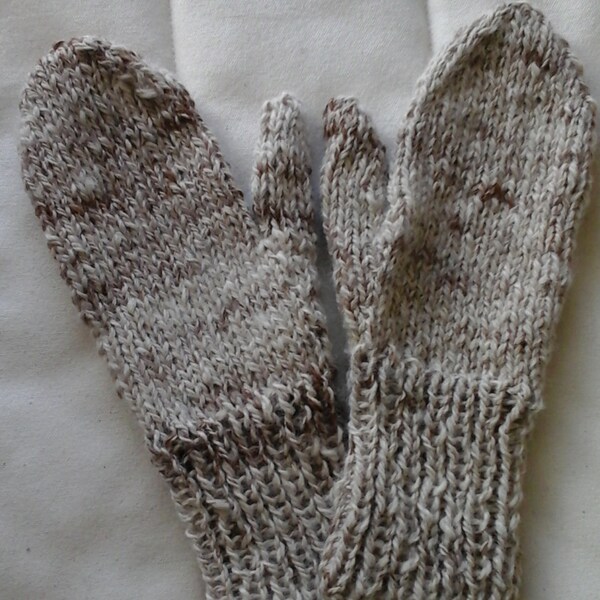 Mitts handspun alpaca Davy