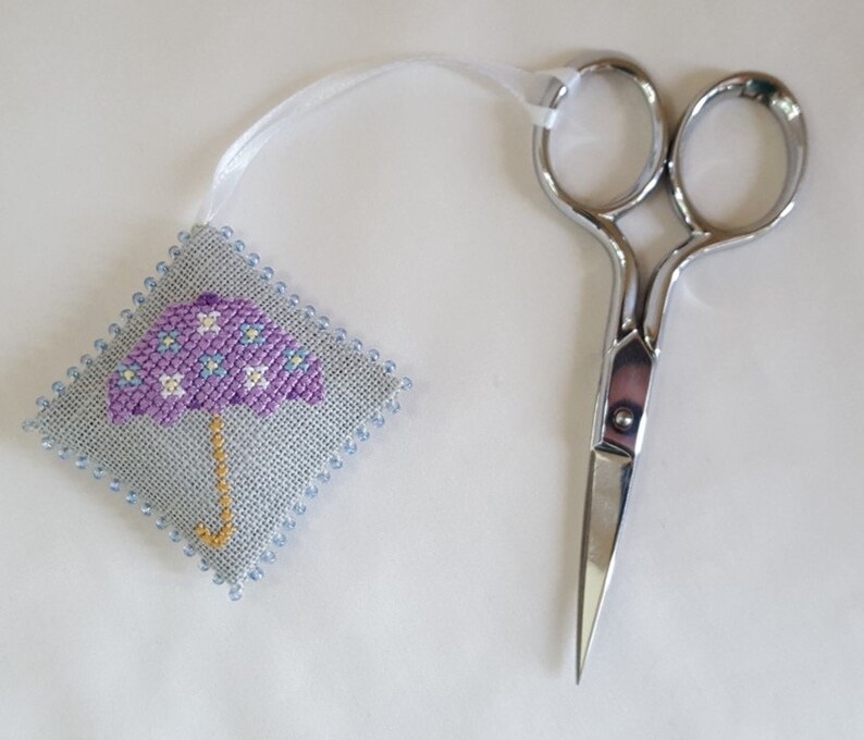 Rainy Days Scissor Fob Cross Stitch Pattern Only Etsy