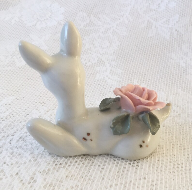 VINTAGE DEER FIGURINE Ceramic Fawn Tchotchke Woodland Animal Etsy