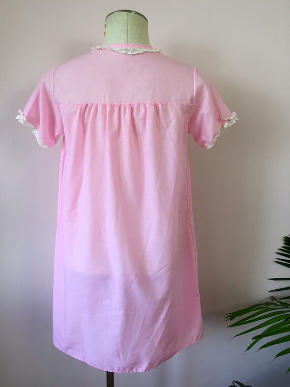 SUZY - vintage pink duster, trapeze dressing gown… - image 10