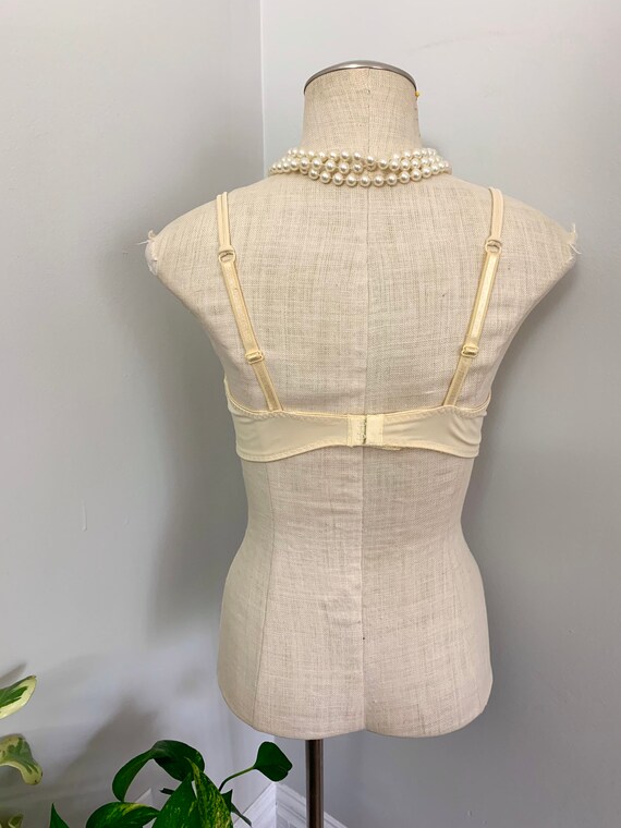 ESTHER vintage butter yellow bra, sheer … Gem