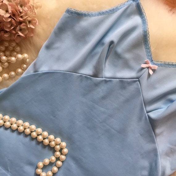 LOTTIE - vintage sky blue camisole, retro lingeri… - image 10