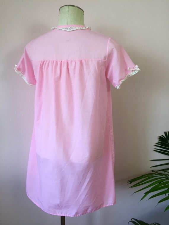 SUZY - vintage pink duster, trapeze dressing gown… - image 9