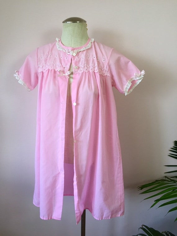 SUZY - vintage pink duster, trapeze dressing gown… - image 6