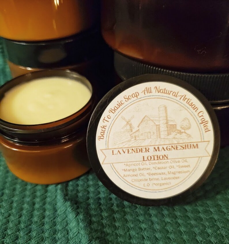 Magnesium Lotion lavender Etsy