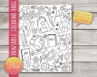 Back to School Coloring Page