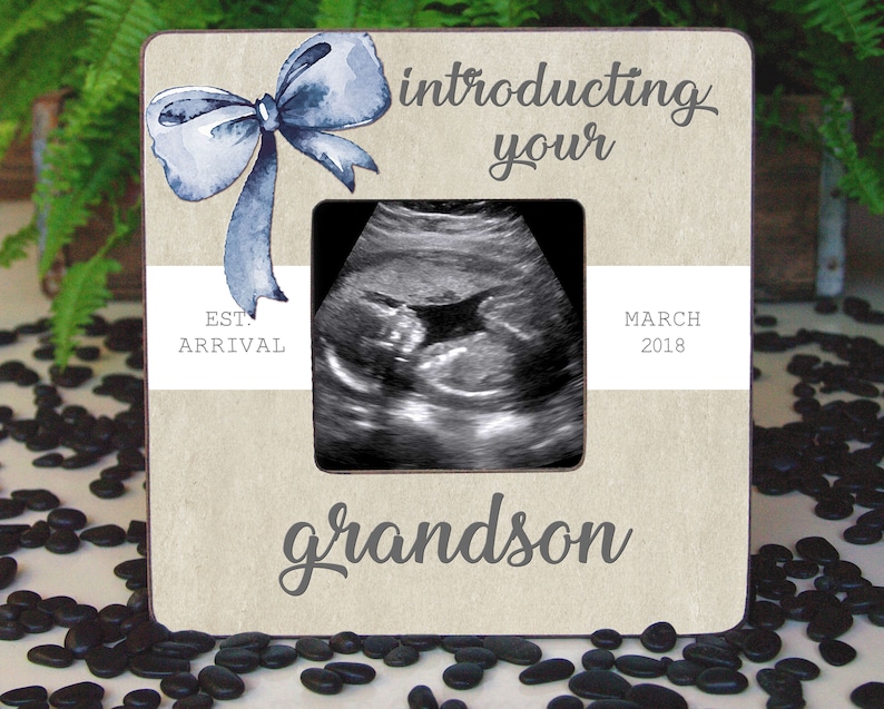 Pregnancy Reveal Announcement Gender Reveal Announcement Ultrasound Picture Grandson Grandson Announcement It/'s A Boy Announcement