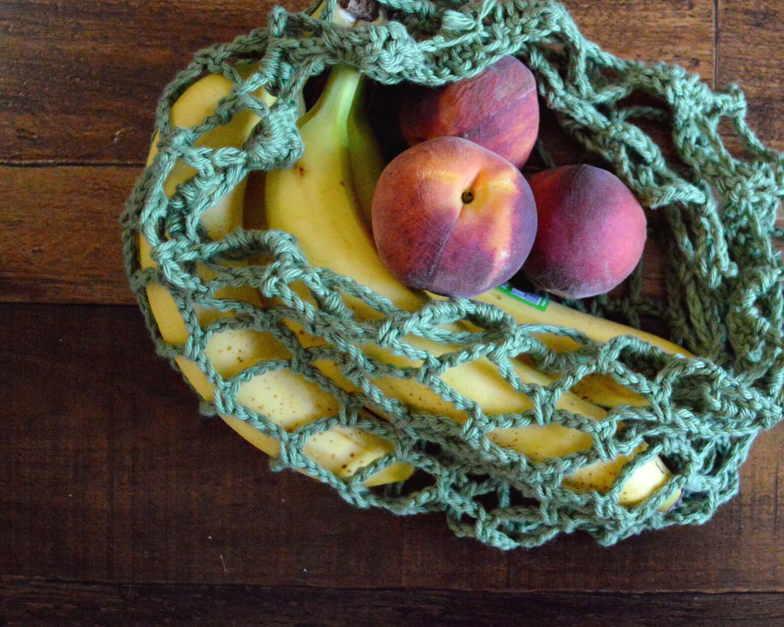 Large Upcycled Yarn Produce Bag Etsy