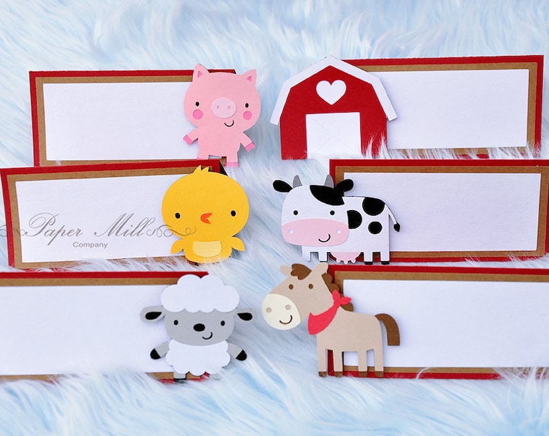 Farm Animal Food Buffet Labels Barnyard Animal Place Cards Farm Animal Birthday Party Decor Barnyard Animal Tent Cards Farm