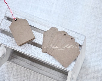 Kraft Paper Gift Tags, Brown Paper Cards, Wedding Favors, Scallop Tags Brown, Paper Gift Tags, Wedding Favor Tags