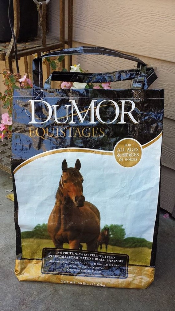 Items similar to This is a recycled Dumor Livestock feed tote. on Etsy
