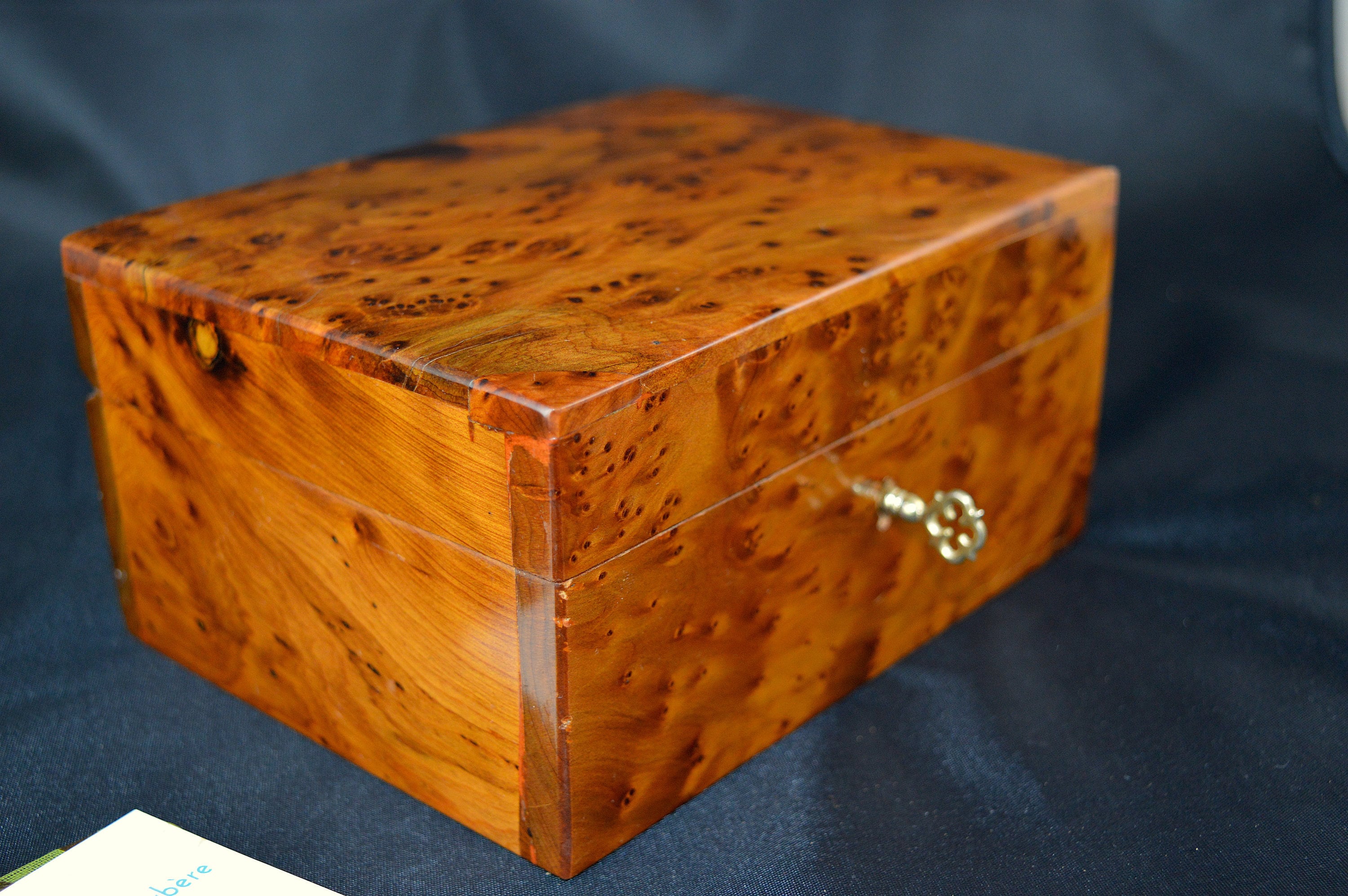 Thuya wooden box natural solid cedar wood box wooden jewelry Etsy