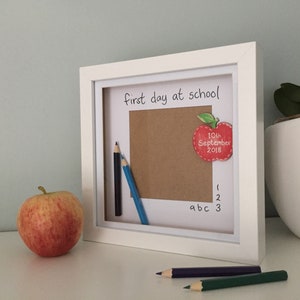 First day at school frame, personalised frame, new school, keepsake, memory, nursery, preschool