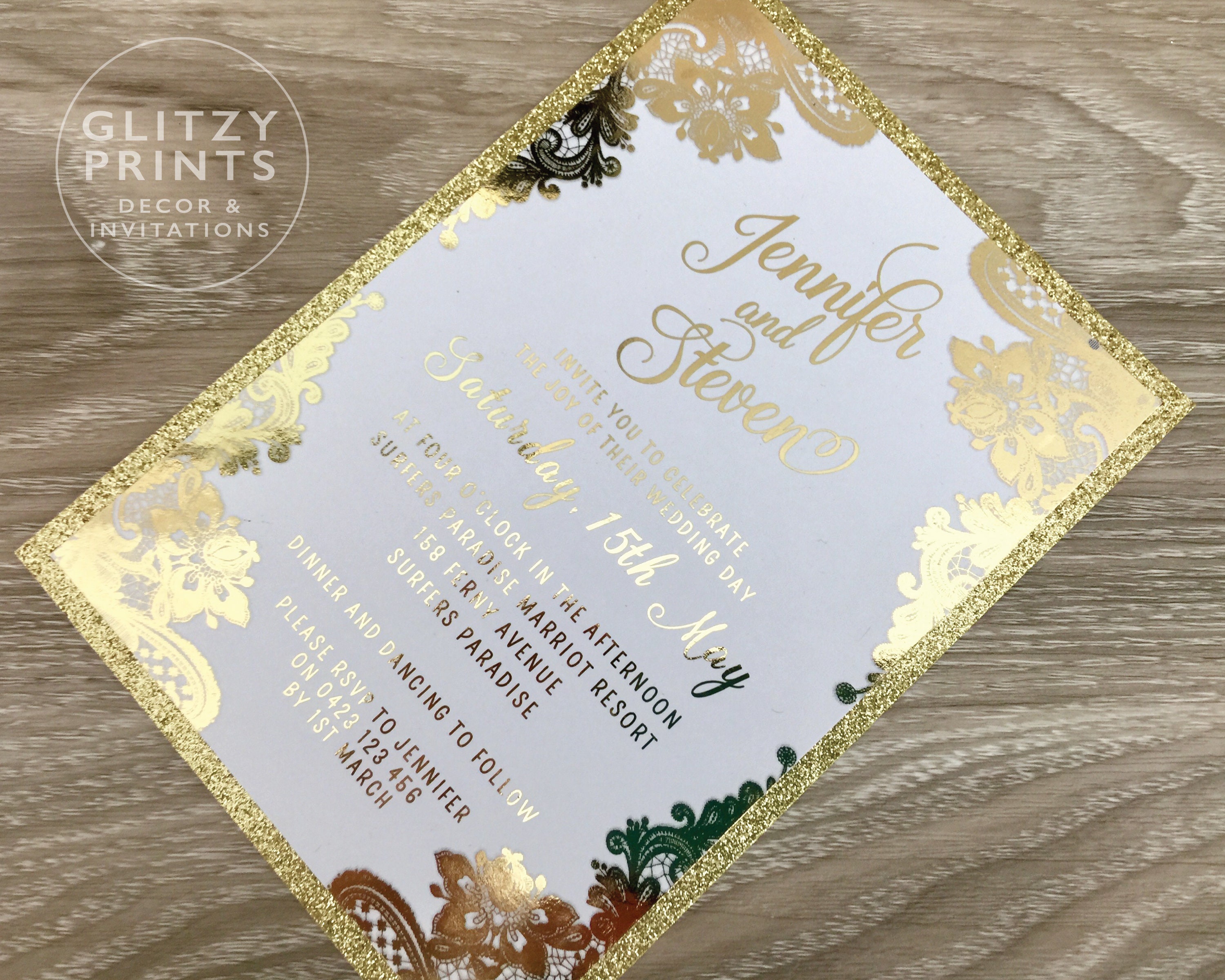 Foil You & Me Wedding Wedding Invitation Suites