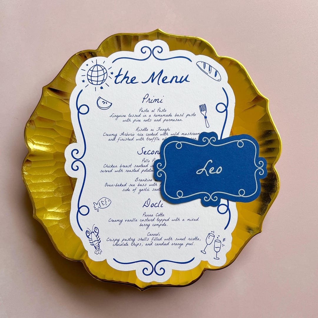 blue-and-white-printed-wedding-menus-place-cards-wavy-menu-wave-wavy