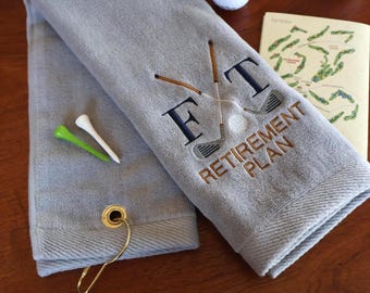 Retirement Plan Golf Towel