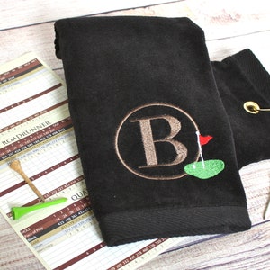 Personalized Golf Towel Embroidered Custom Golf Gift
