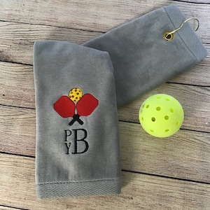 Monogrammed Pickleball Towel