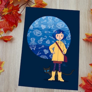 Coraline Digital Art Print | inspired by Coraline Story | Downloadable Wall Art