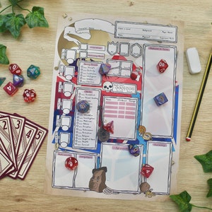 Bard Themed Character Sheets - Dungeons and Dragons 5E