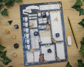 Fighter Themed Character Sheets - Dungeons and Dragons 5E