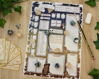 Cleric Themed Character Sheets - Dungeons and Dragons 5E