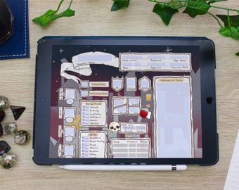 Hojas de personajes de pícaro rellenables - Dungeons and Dragons 5E