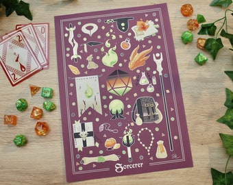 Wild Magic Sorcerer Art Print: Dungeons and Dragons 5e (Digital Download)