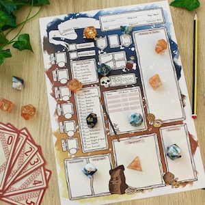 Monk Themed Character Sheets - Dungeons and Dragons 5E