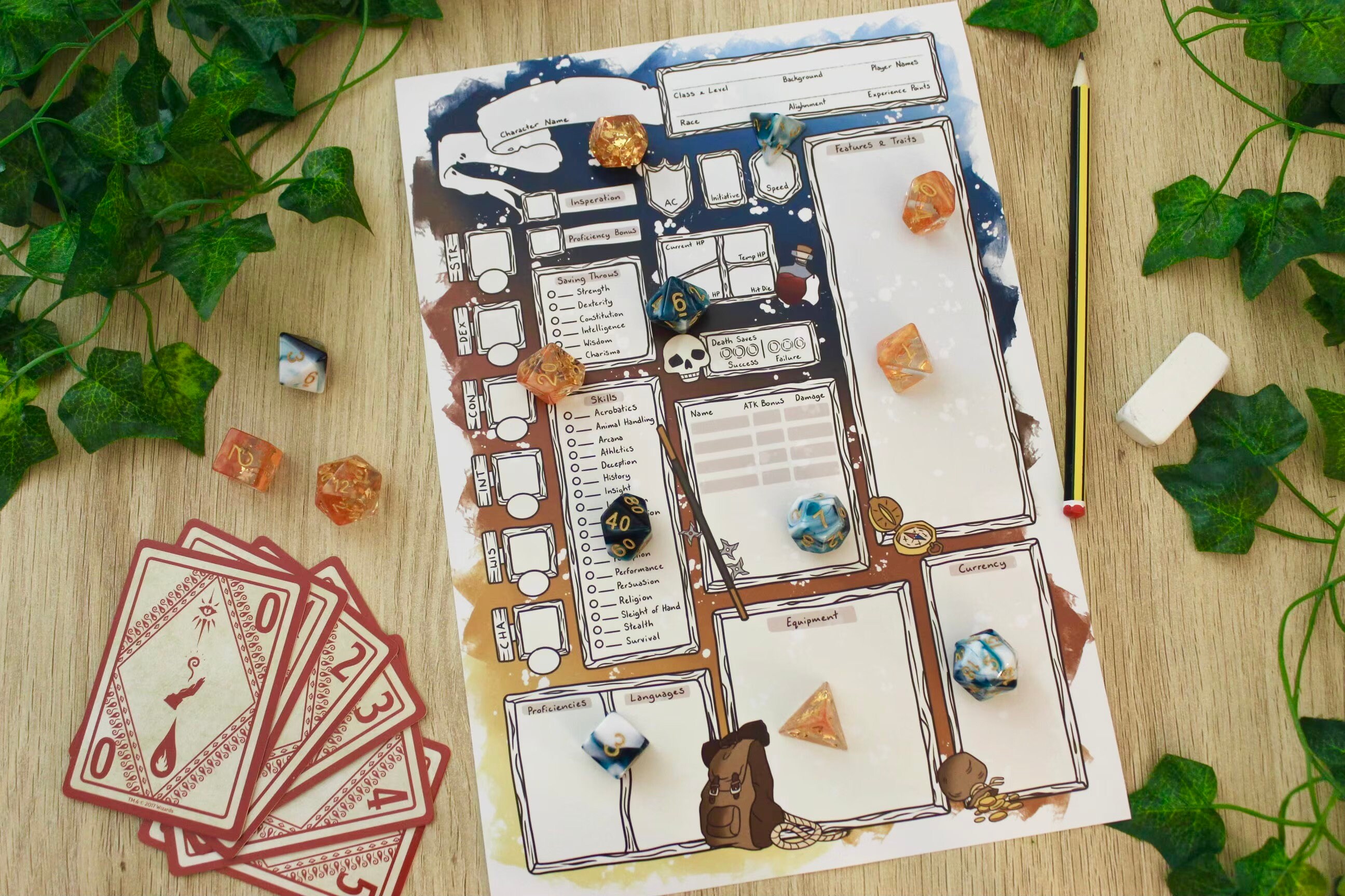 Monk Themed Character Sheets Dungeons and Dragons 5E - Etsy