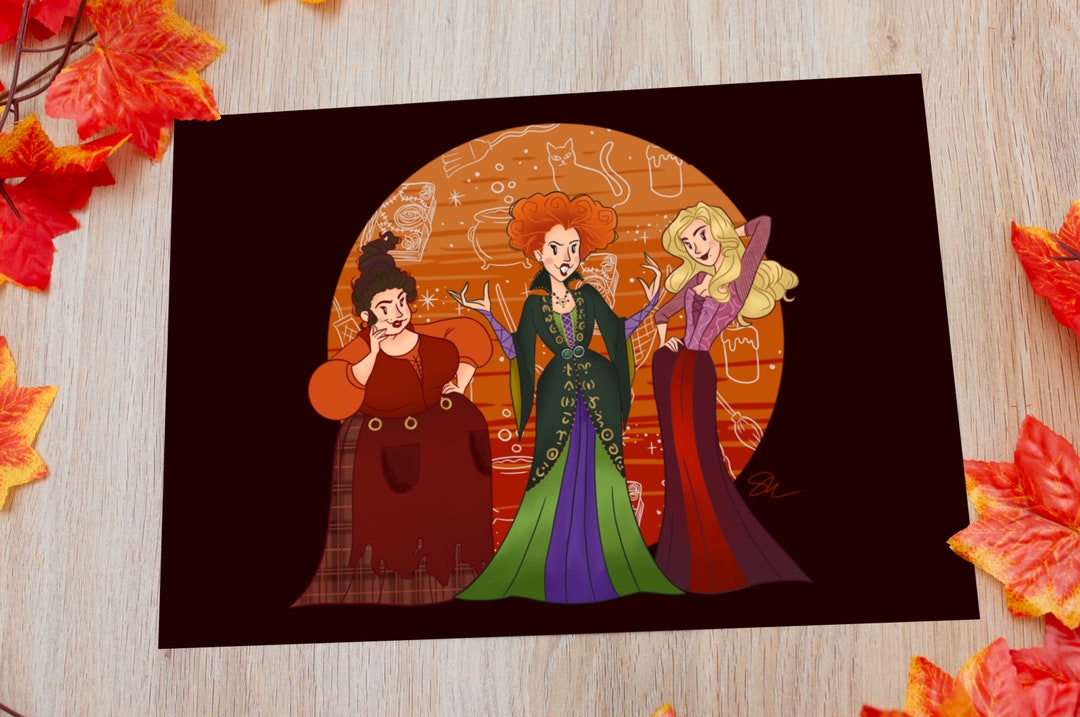 Sanderson Sisters Digital Art Print | Inspired by Hocus Pocus ...