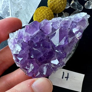Small Uruguay Amethyst Druzy 2.5&quot; | You Choose | Raw, intense purple color Amethyst Geode Cluster