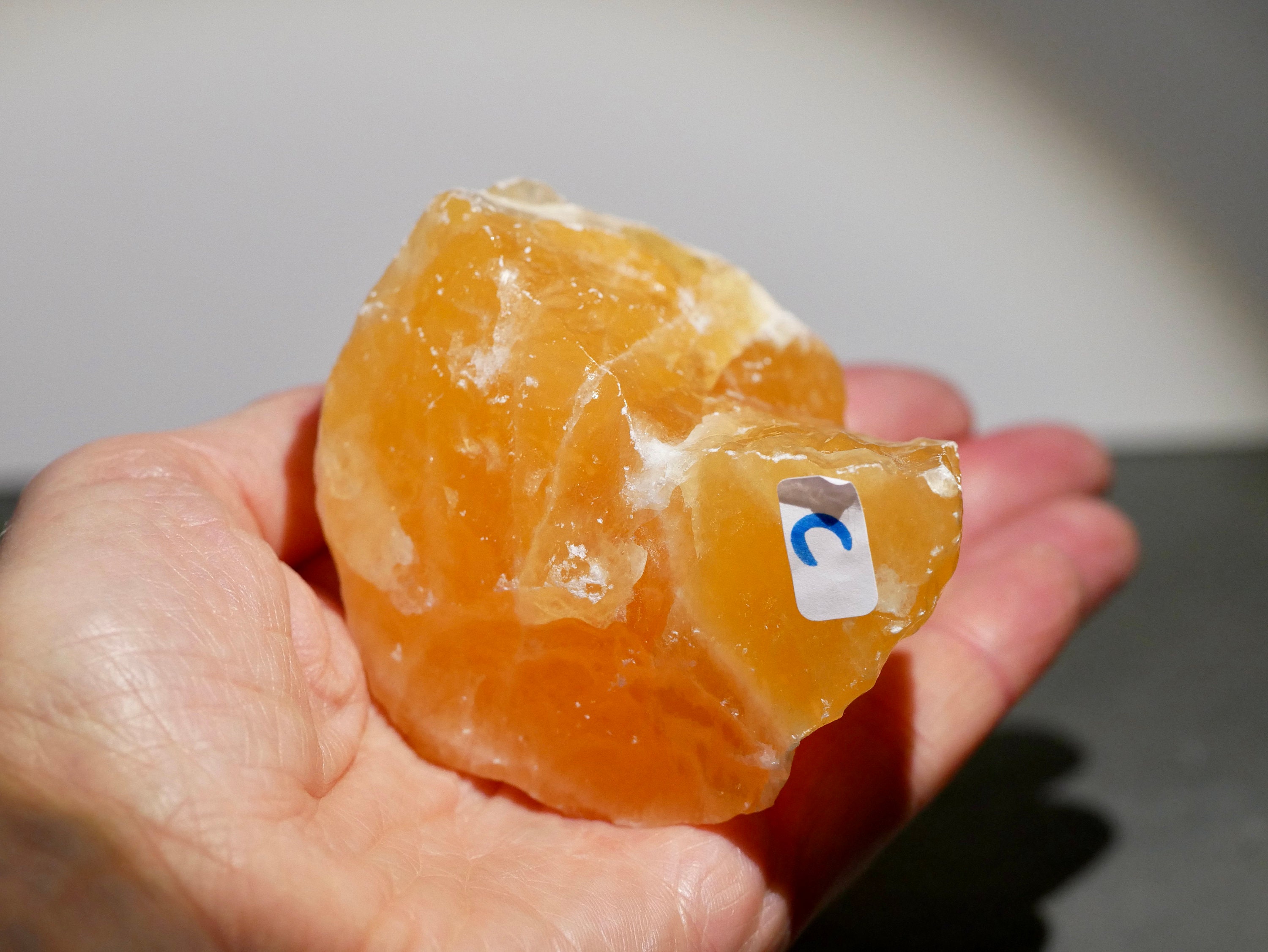 Glänzender Oranger Calcit Rock großer saftiger oranger | Etsy